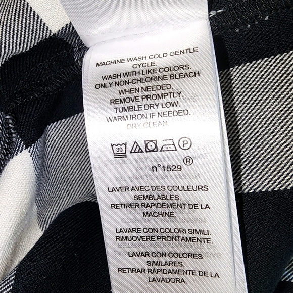 Lauren Ralph Lauren Buffalo Check Belted Twill Long Sleeve Midi Shirt Dress Sz 2 - Picture 8 of 8